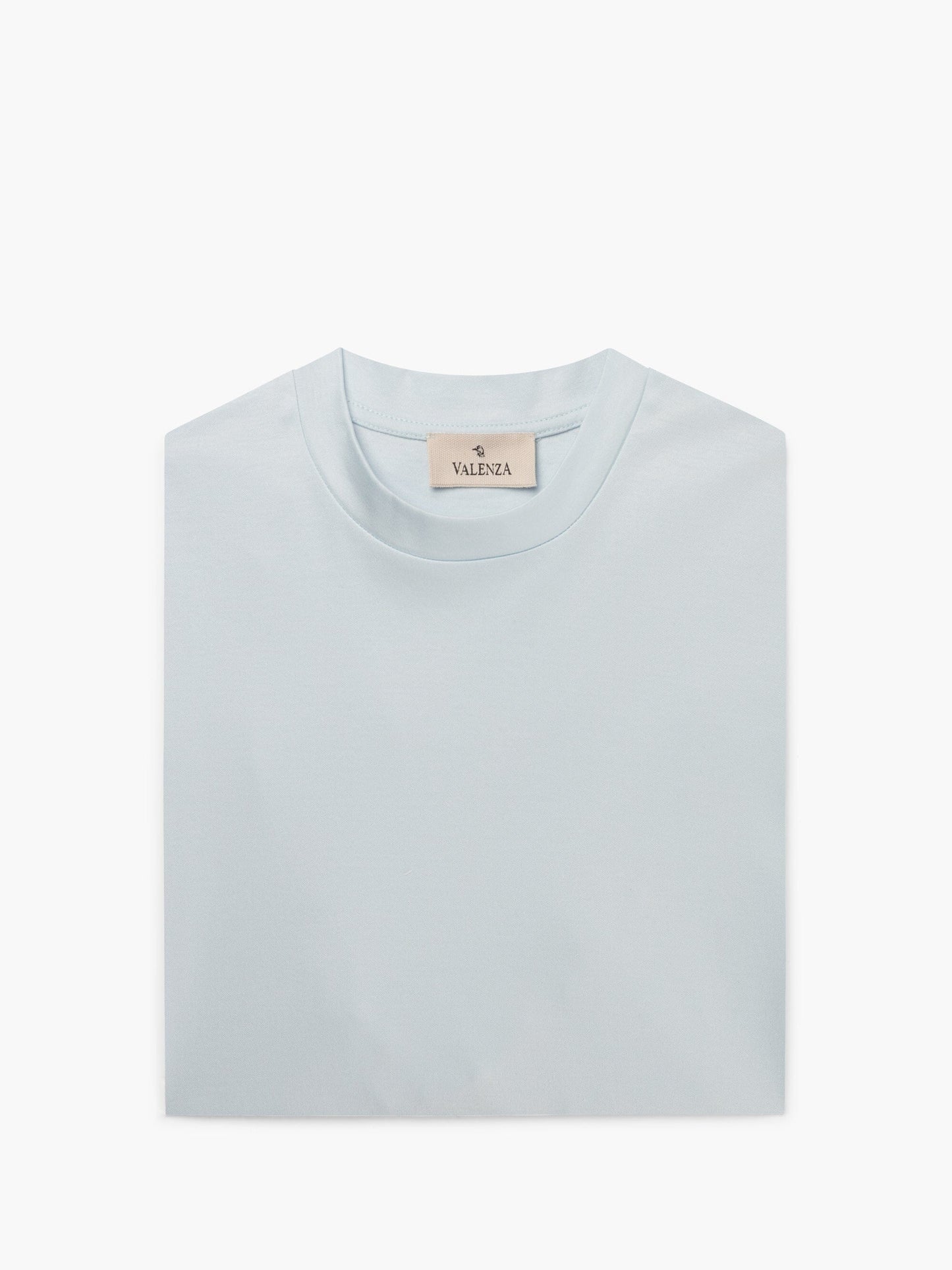 VALENZA - Supima Interlock T-Shirt Lichtblauw T-shirts Valenza