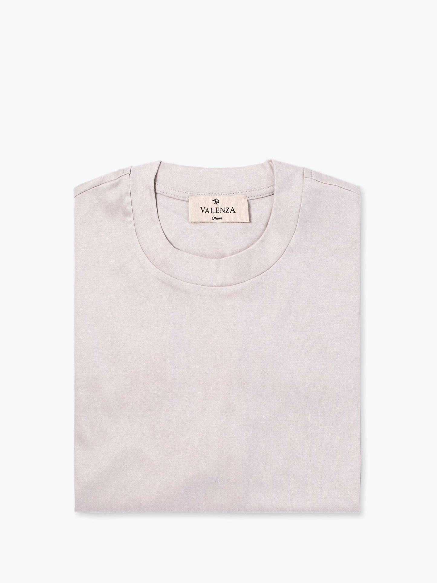VALENZA - Supima Interlock T-Shirt Parelgrijs T-shirts Valenza