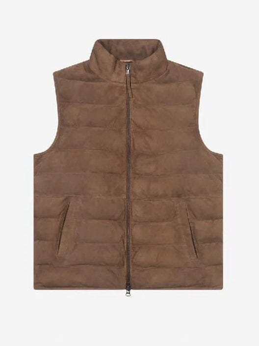 
                  
                    AT.P.CO - Bodywarmer Suede Lichtbruin Jassen AT.P.CO 
                  
                