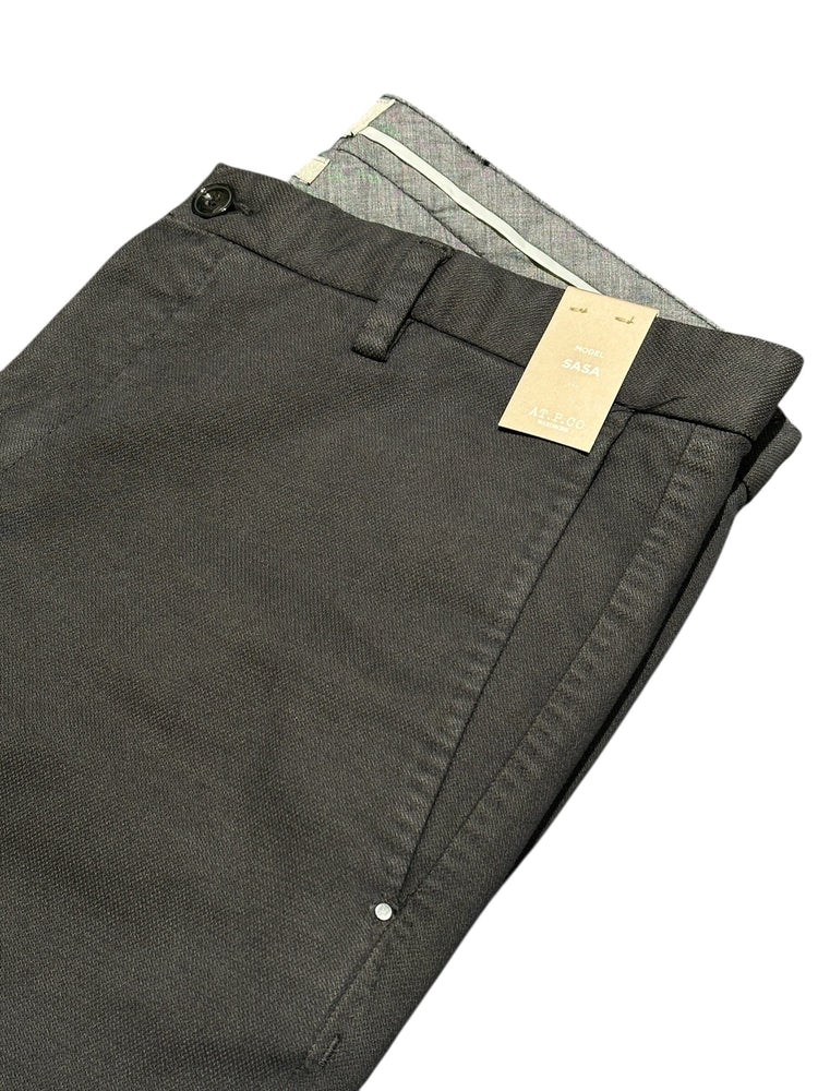 AT.P.CO - Broek Sasa Katoen Antraciet Broeken AT.P.CO 