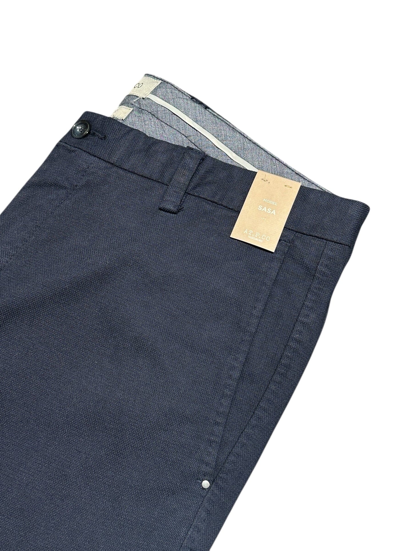 AT.P.CO - Broek Sasa Katoen Blauw Broeken AT.P.CO 