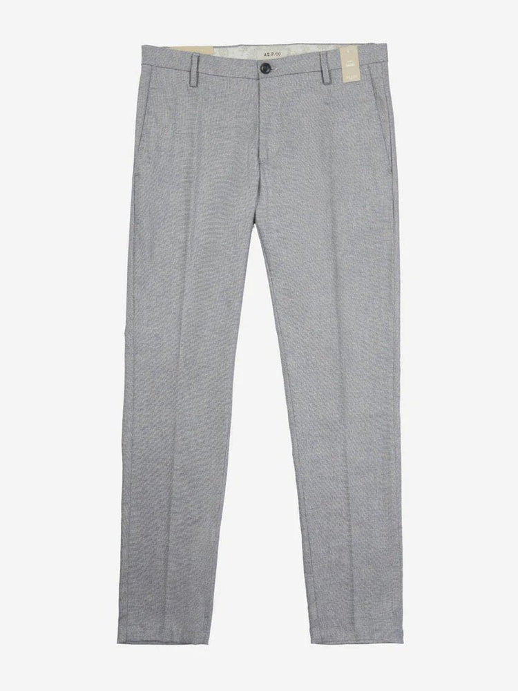 AT.P.CO - Broek Sasa Long Linnen Blauw Broeken AT.P.CO 