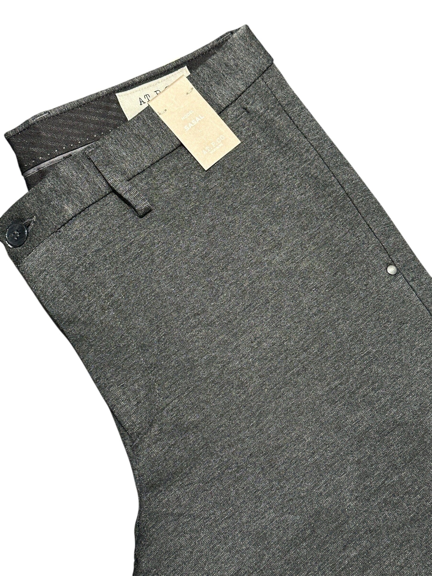 AT.P.CO - Broek Sasa Long Stretch Antraciet Broeken AT.P.CO 