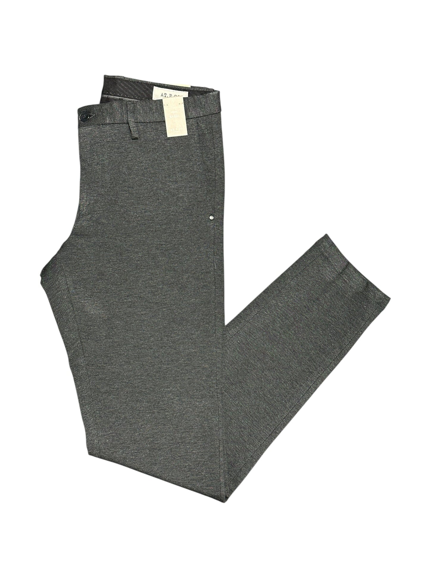 AT.P.CO - Broek Sasa Long Stretch Antraciet Broeken AT.P.CO 