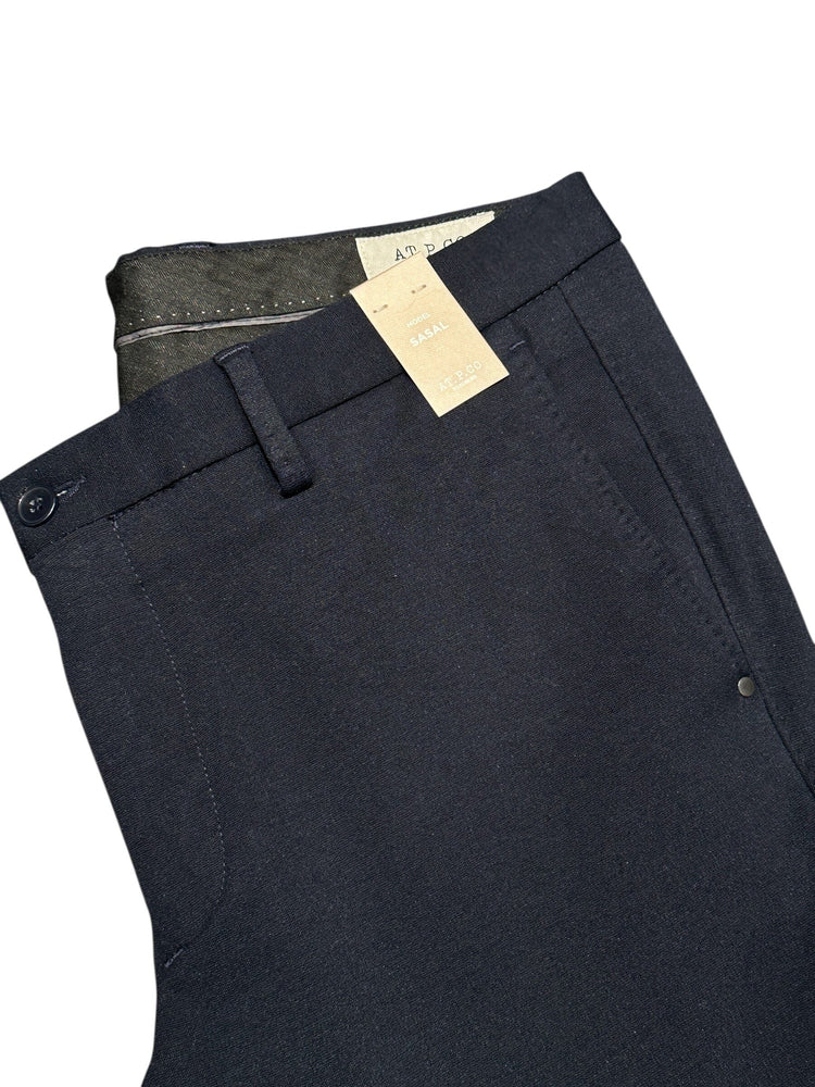 AT.P.CO - Broek Sasa Long Stretch Donkerblauw Broeken AT.P.CO 