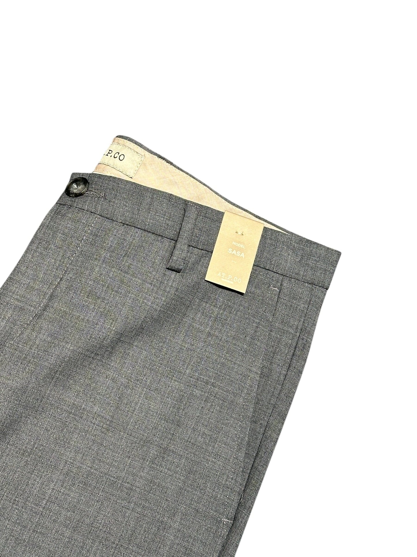 AT.P.CO - Broek Sasa Wool Grijs Broeken AT.P.CO 
