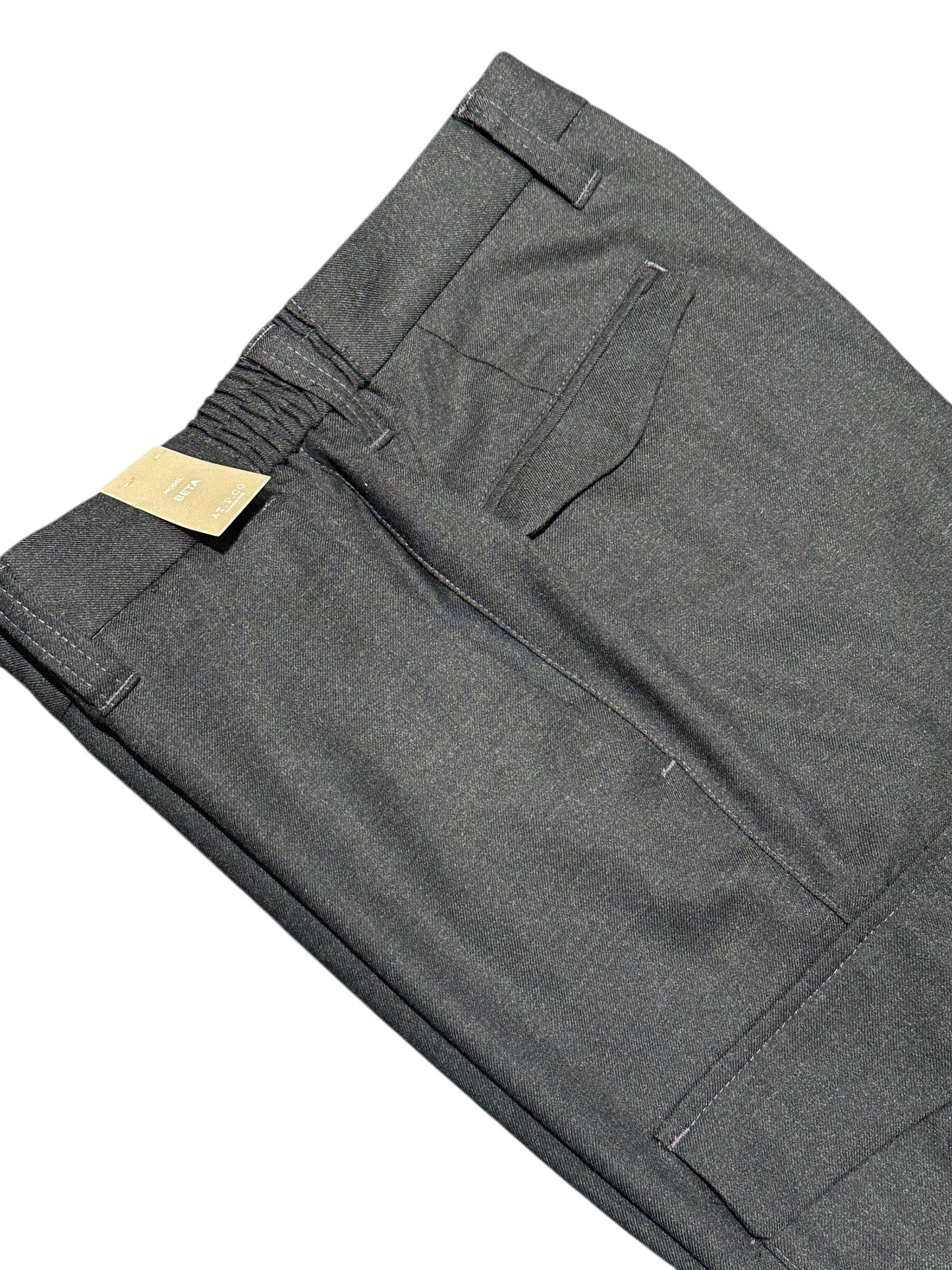 AT.P.CO - Cargo Broek Beta Wool Antraciet Broeken AT.P.CO 