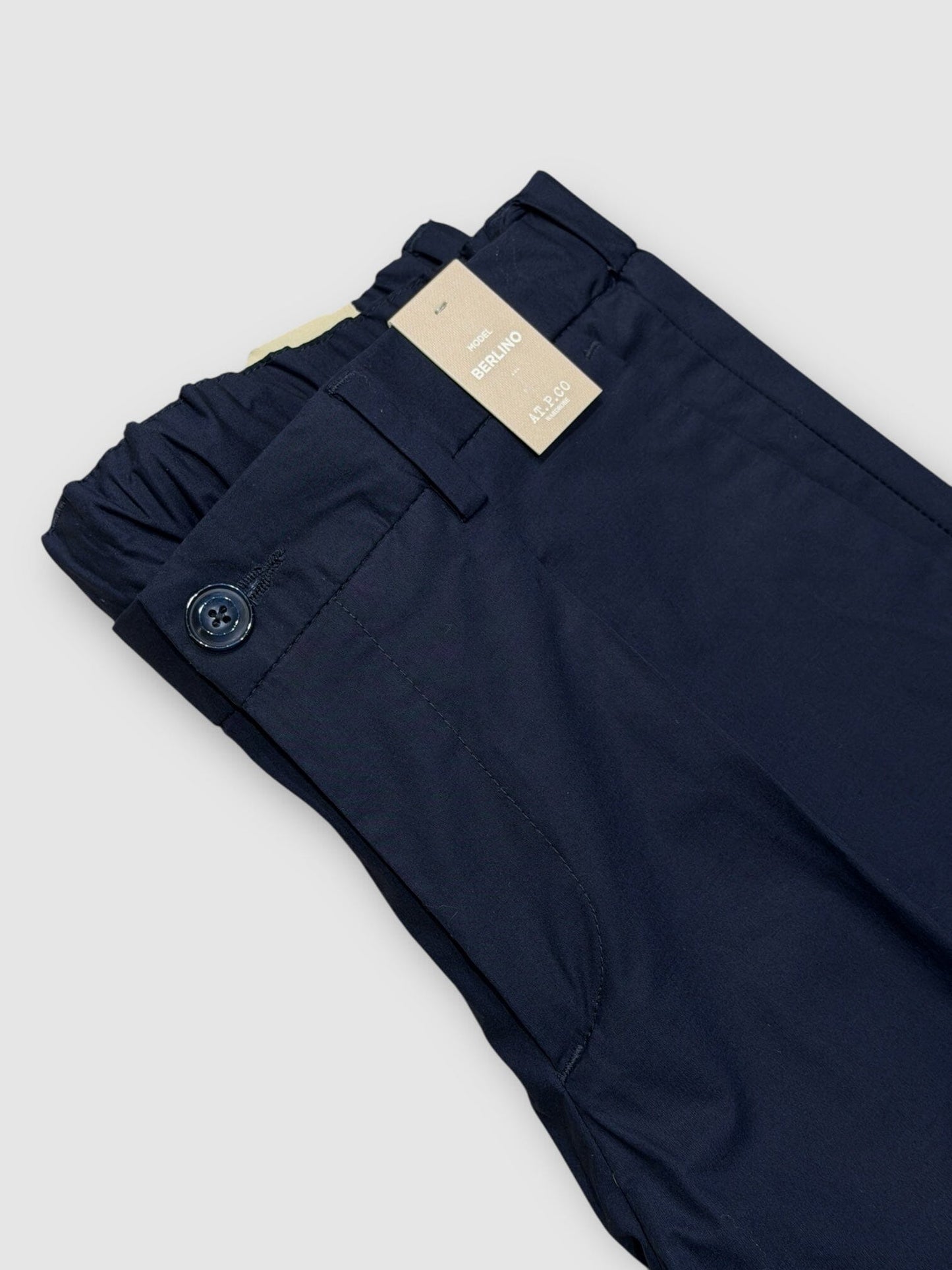 AT.P.CO - Chino Berlino Katoen Donker Blauw Broeken AT.P.CO 