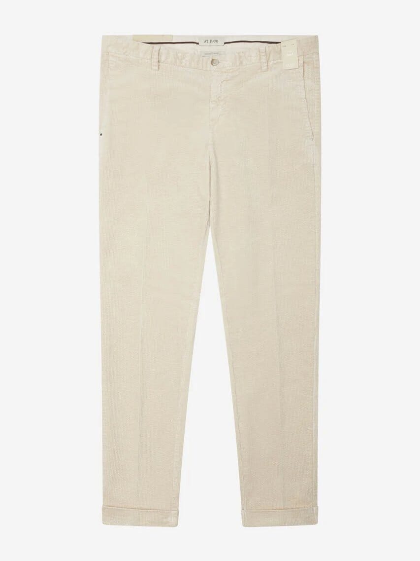 AT.P.CO - Chino Corduroy SasaL Lichtbeige Broeken AT.P.CO 