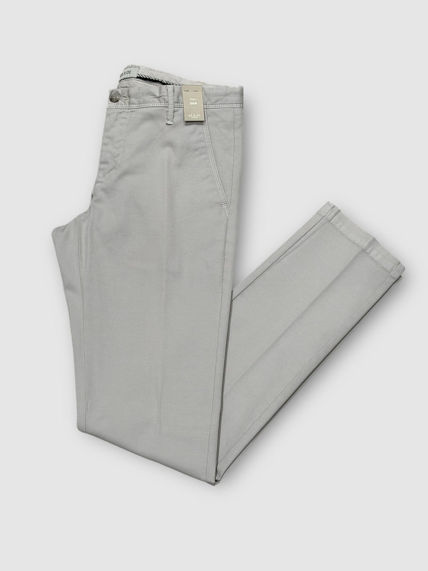 AT.P.CO - Chino Dan Katoen Lichtgrijs Broeken AT.P.CO 