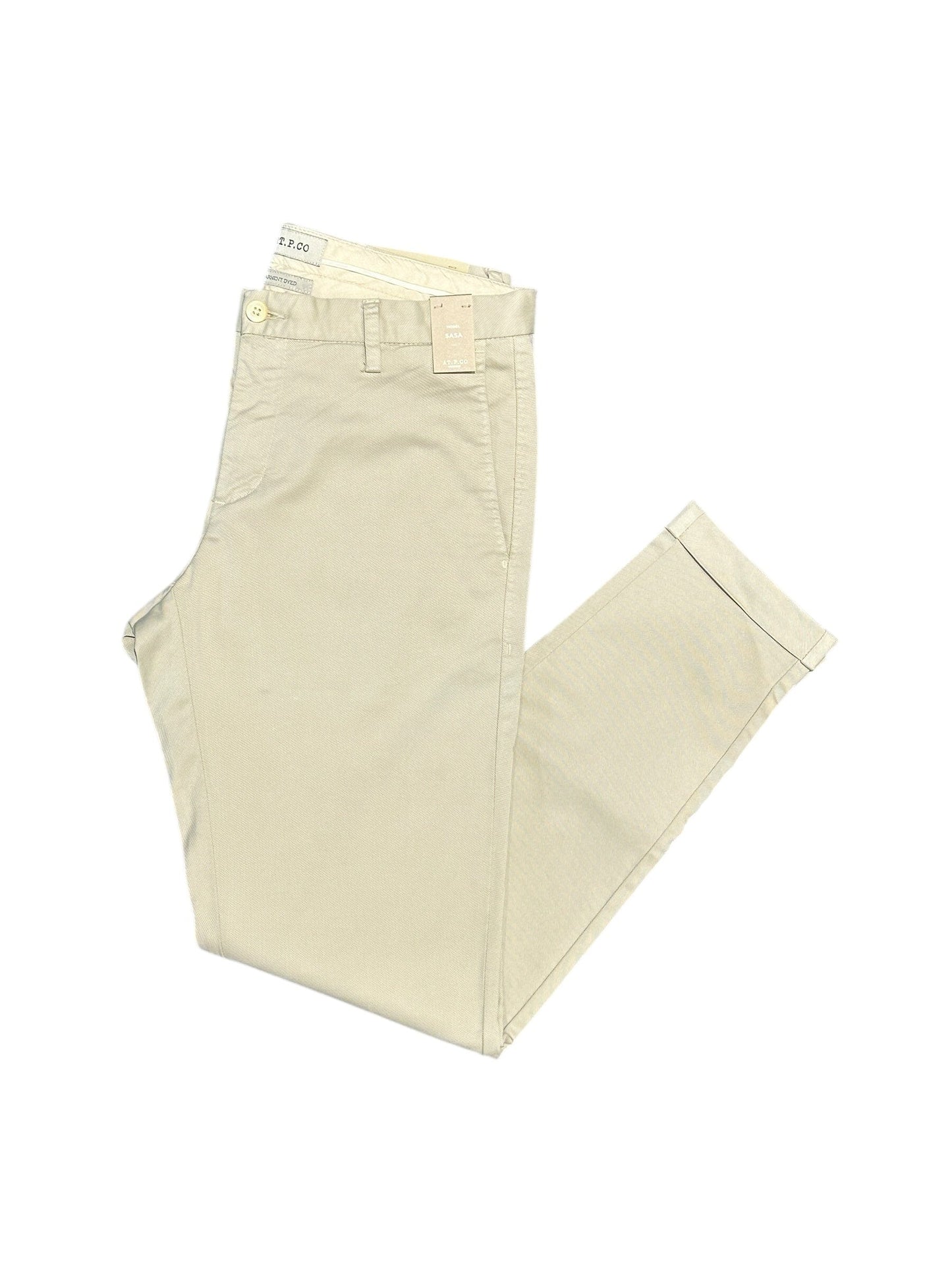AT.P.CO - Chino Sasa Lichtbeige Broeken AT.P.CO 