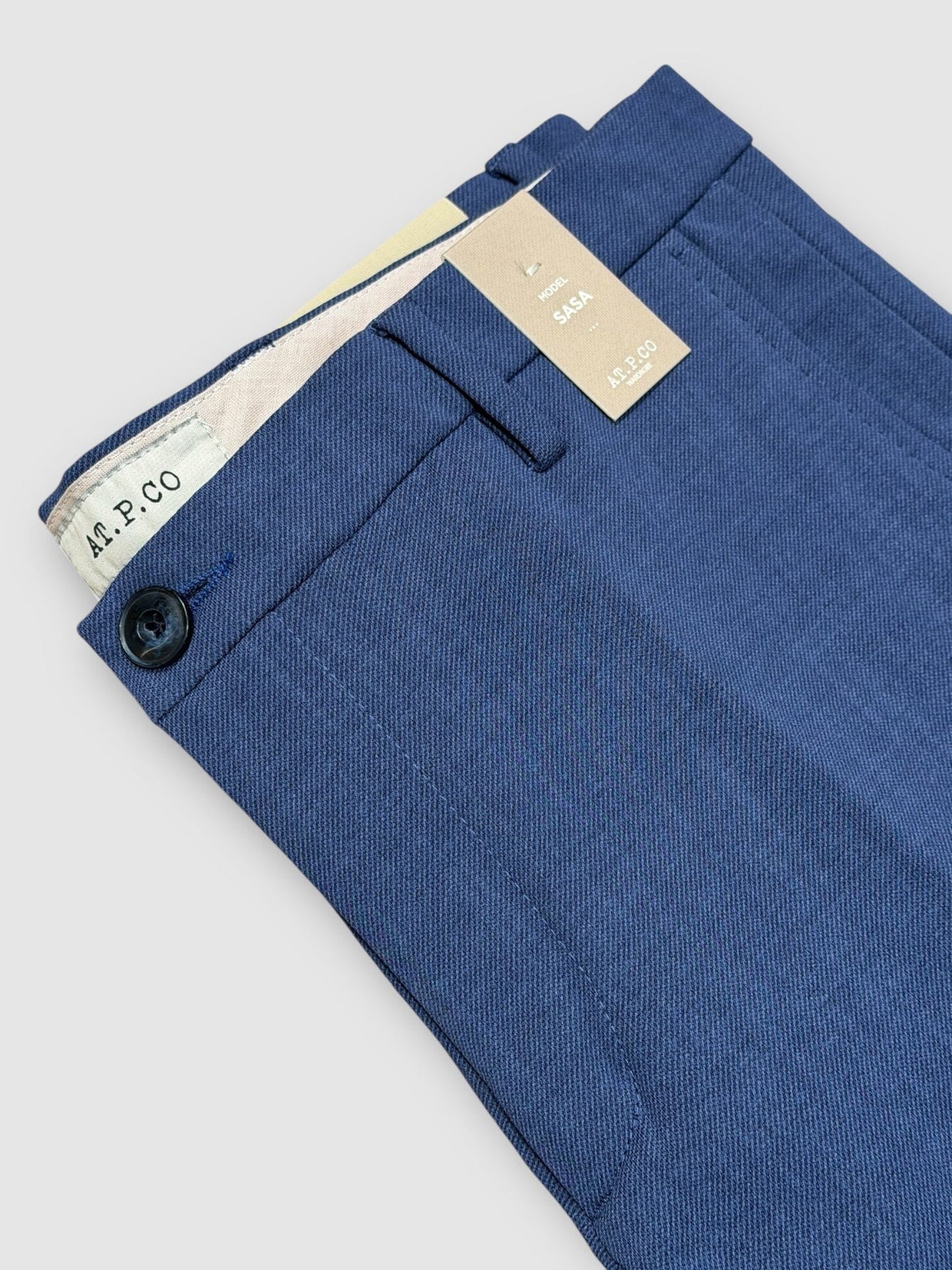 AT.P.CO - Chino Sasa Stretch Blauw Broeken AT.P.CO 