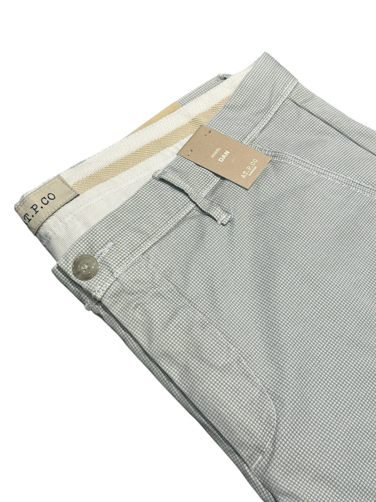 AT.P.CO - Chino Slim Dan Micro Pied-de-poule Grijsblauw Broeken AT.P.CO 