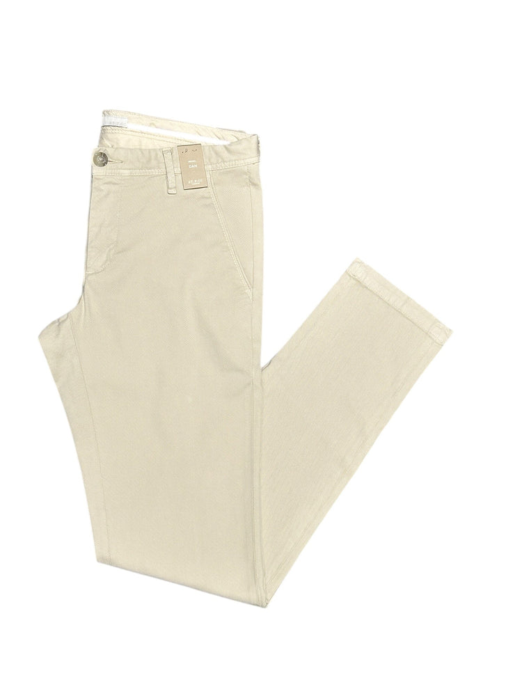 AT.P.CO - Chino Slim Dan Washed Ecru Broeken AT.P.CO 