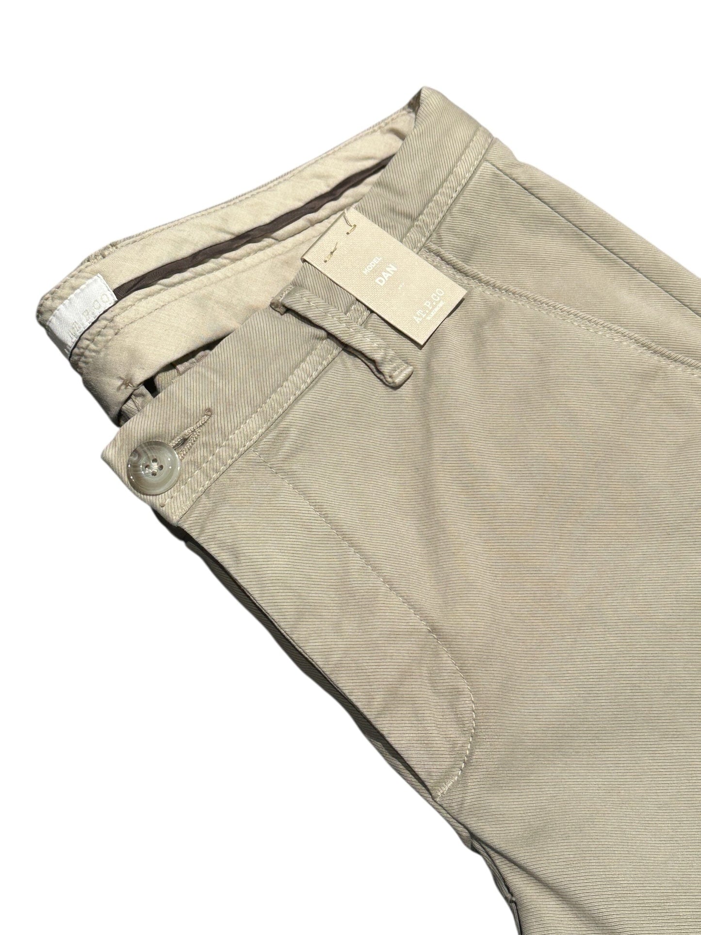 AT.P.CO - Chino Slim Dan Washed Taupe Broeken AT.P.CO 