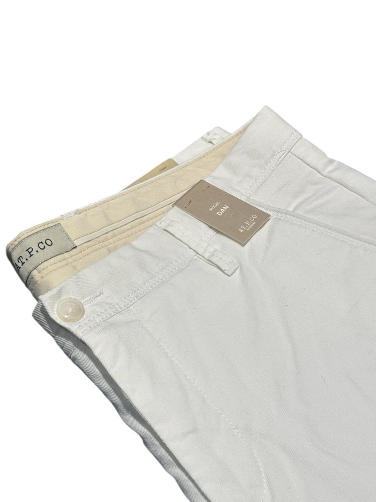 AT.P.CO - Chino Slim Dan Wit Broeken AT.P.CO 