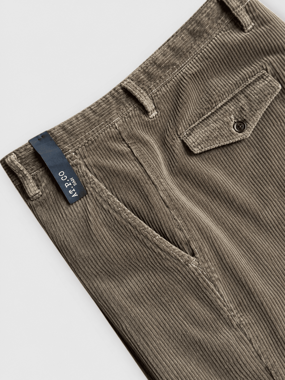 AT.P.CO - Dan Corduroy Darkbeige Broeken AT.P.CO 