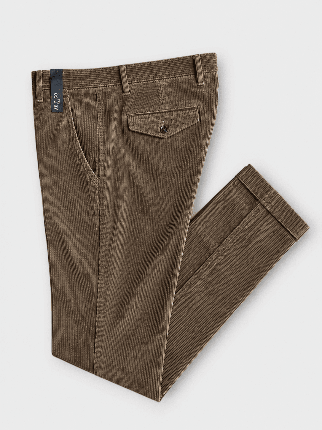 AT.P.CO - Dan Corduroy Darkbeige Broeken AT.P.CO 