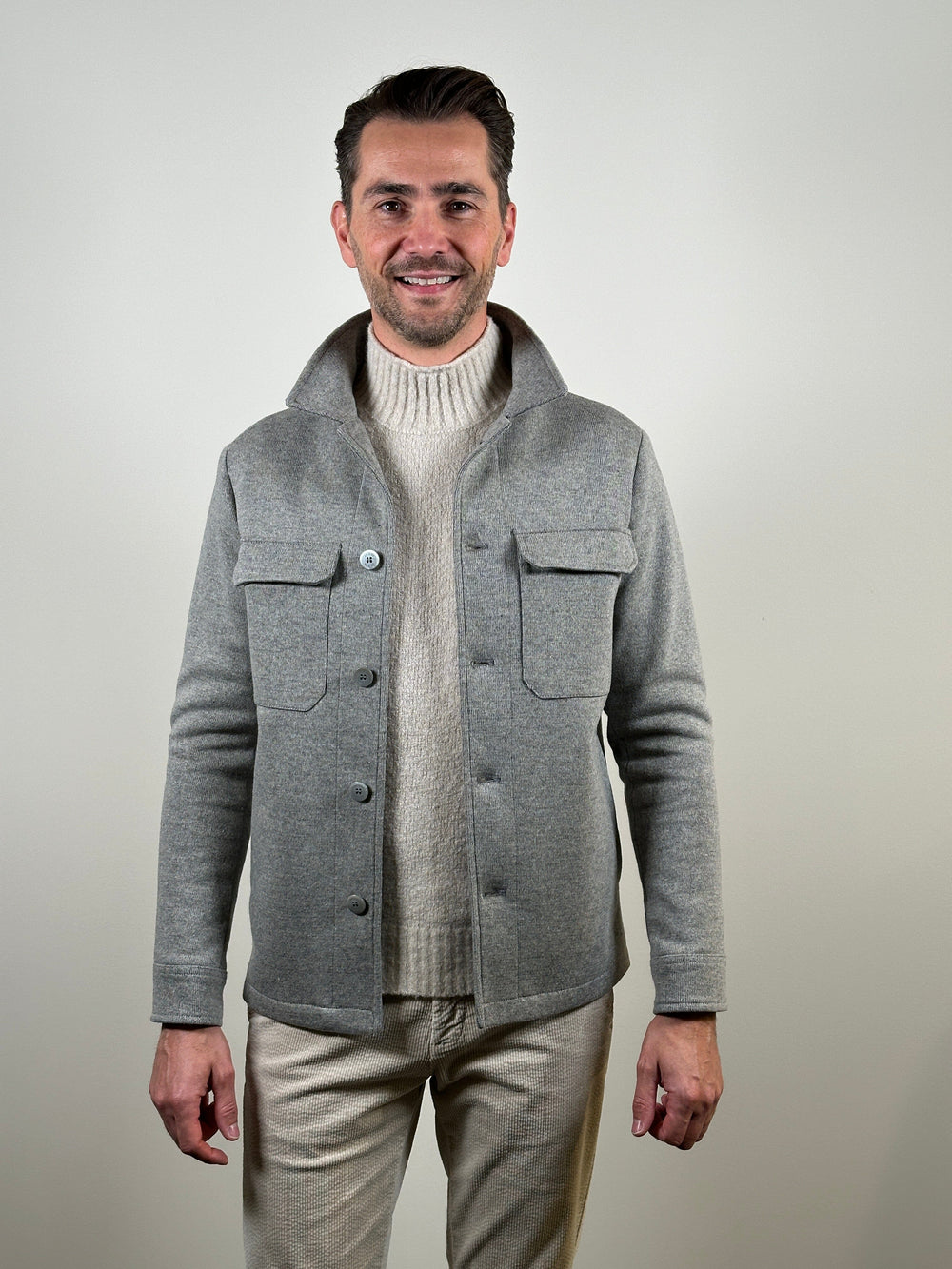 AT.P.CO - Jas Overhemd Orlando Grijs Jassen AT.P.CO 