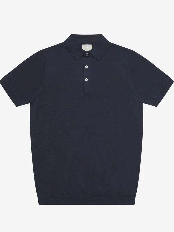 AT.P.CO - Polo Knoopjes Luxury Basic Blauw Polo's AT.P.CO 