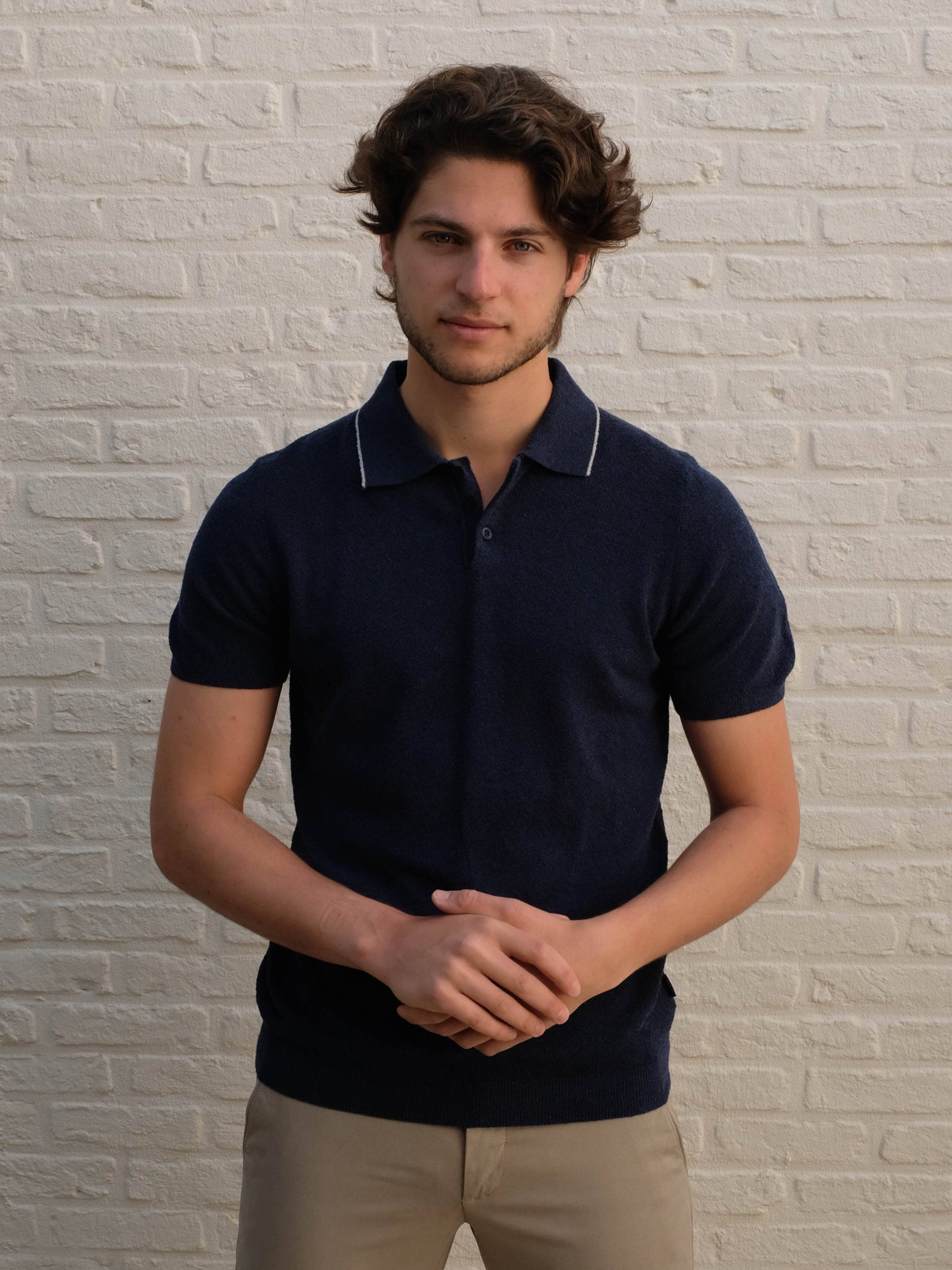 
                  
                    AT.P.CO - Polo Mosso Bouclé Blauw Polo's AT.P.CO 
                  
                