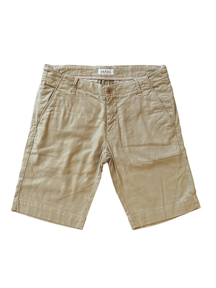 AT.P.CO - Short Nat Linnen Beige Shorts AT.P.CO 