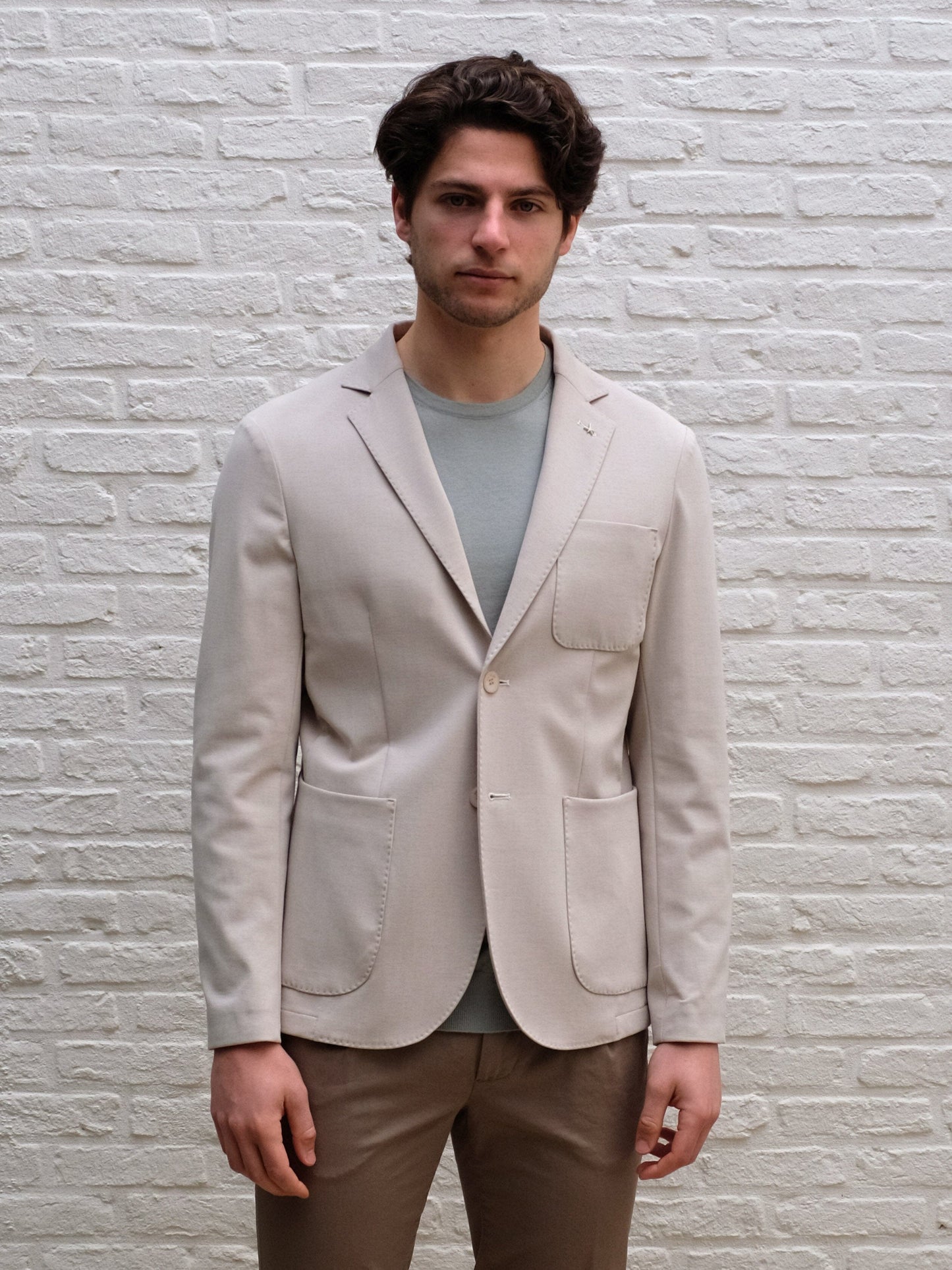 AT.P.CO - Stretch Blazer Gege Lichtbeige Blazers & kostuums AT.P.CO 