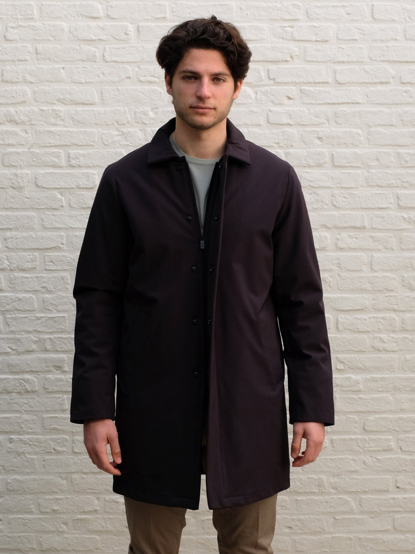 
                  
                    AT.P.CO - Technische Car Coat Benson Donkerbruin Jassen AT.P.CO 
                  
                