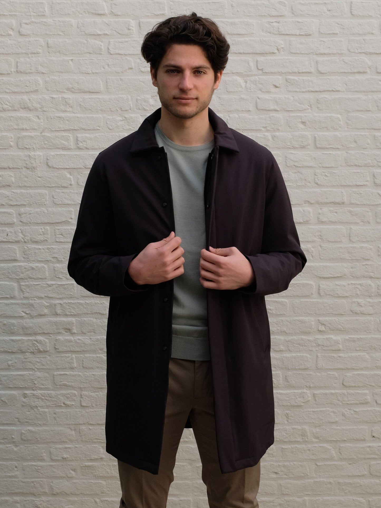 
                  
                    AT.P.CO - Technische Car Coat Benson Donkerbruin Jassen AT.P.CO 
                  
                