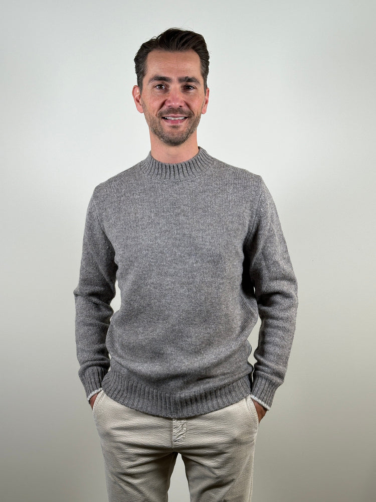 AT.P.CO - Trui Turtleneck Lichtbruin Truien AT.P.CO 