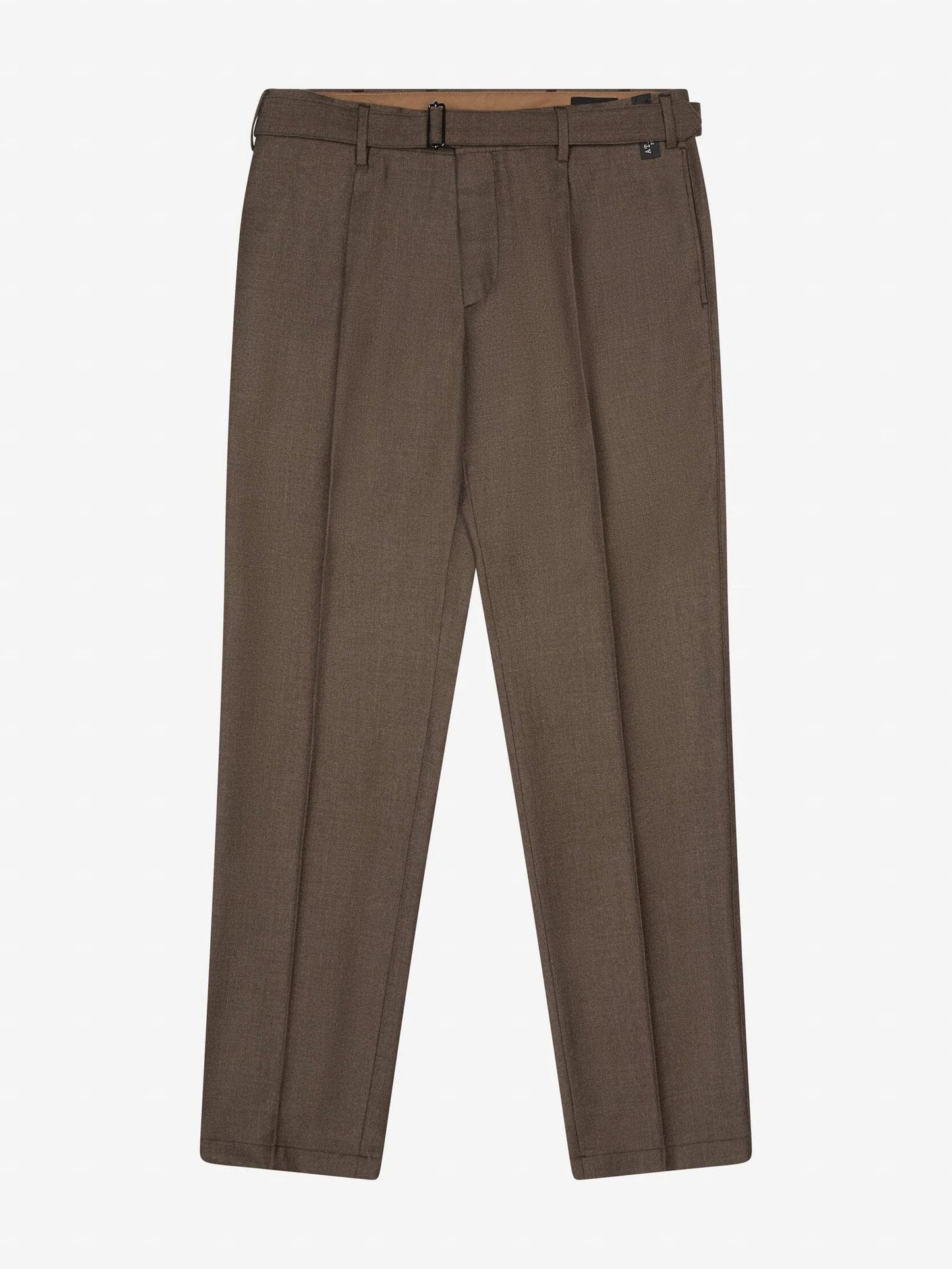 AT.P.CO - Wool Pantalon Straight Fit Bruin Broeken AT.P.CO 
