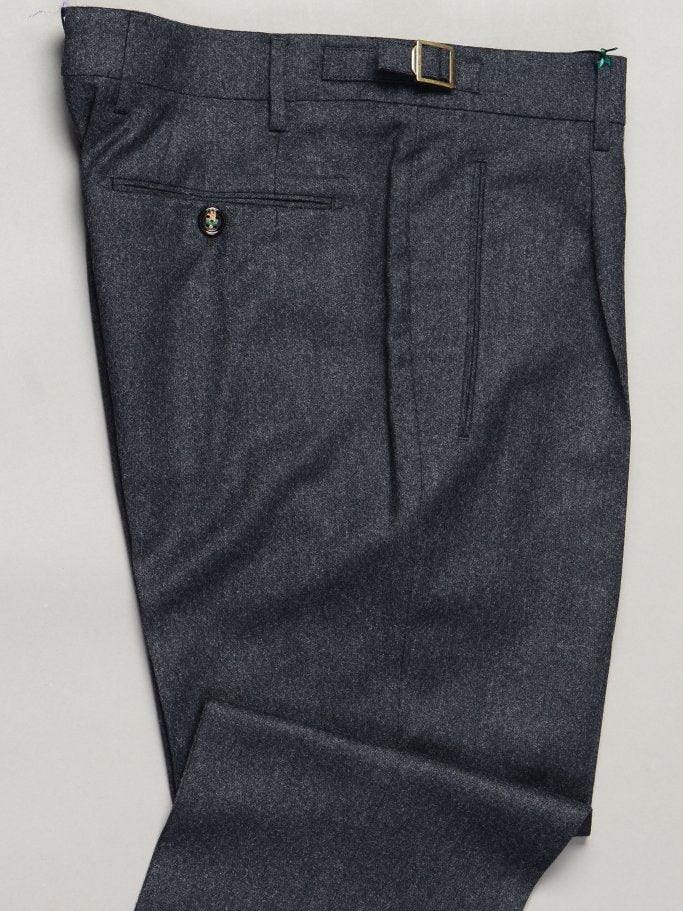 
                  
                    BERWICH - Retrolong Flannel Pantalon Dark Grey Broeken Berwich 
                  
                