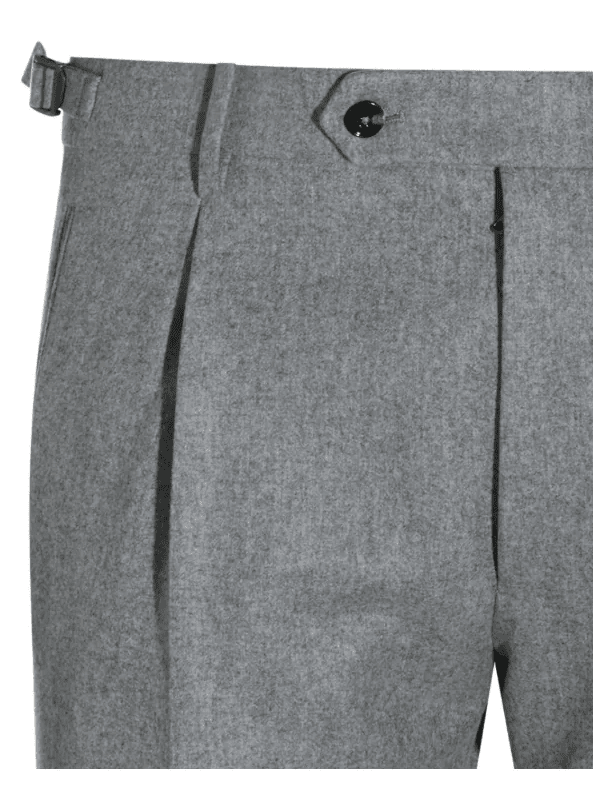 
                  
                    BERWICH - Retrolong Flannel Pantalon Grey Broeken Berwich 
                  
                