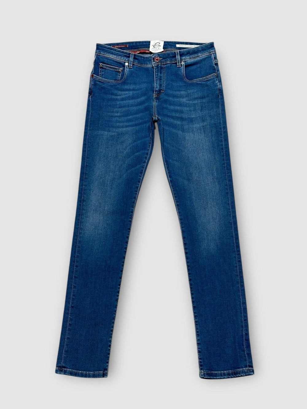 CAMOUFLAGE AR and J. - Jeans Best Five Super Flex Candiani Blauw Jeans Camouflage 