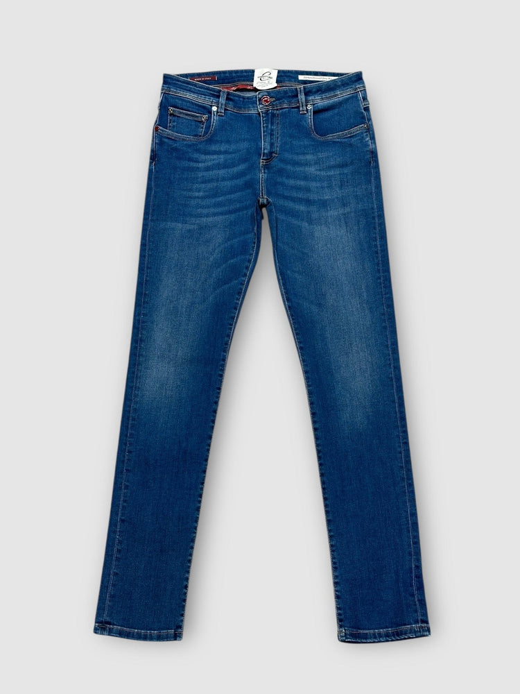 CAMOUFLAGE AR and J. - Jeans Best Five Super Flex Candiani Blauw Jeans Camouflage 