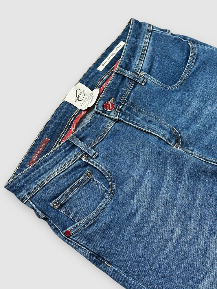 CAMOUFLAGE AR and J. - Jeans Best Five Super Flex Candiani Blauw Jeans Camouflage 