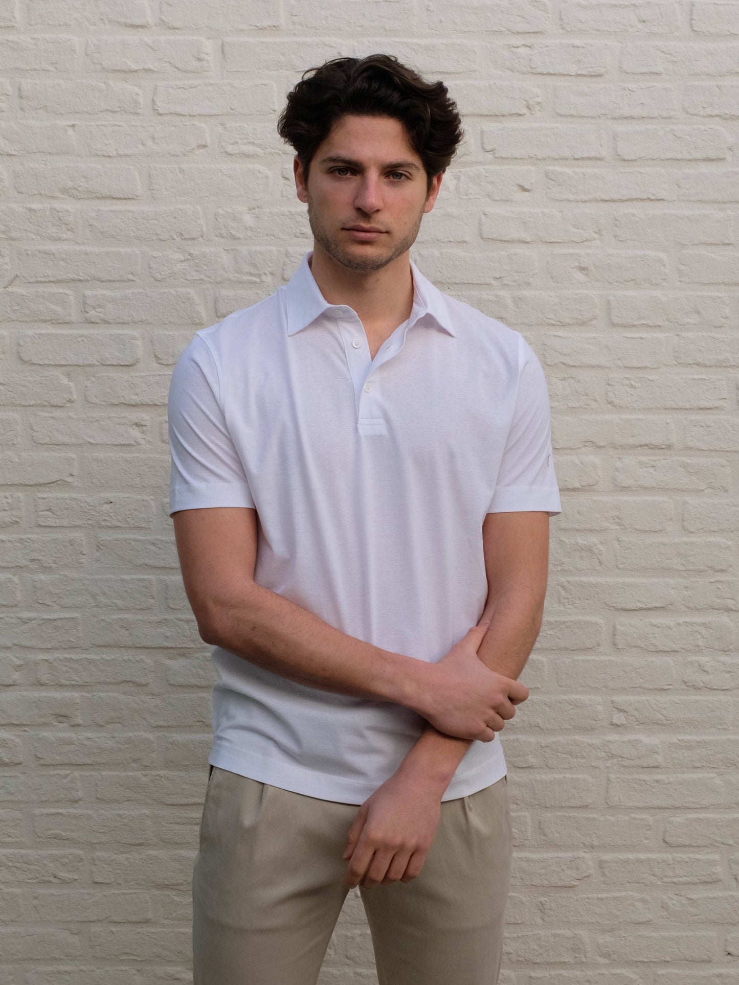 DELLA CIANA - 3 Button Polo Bianco Polo's Della Ciana 