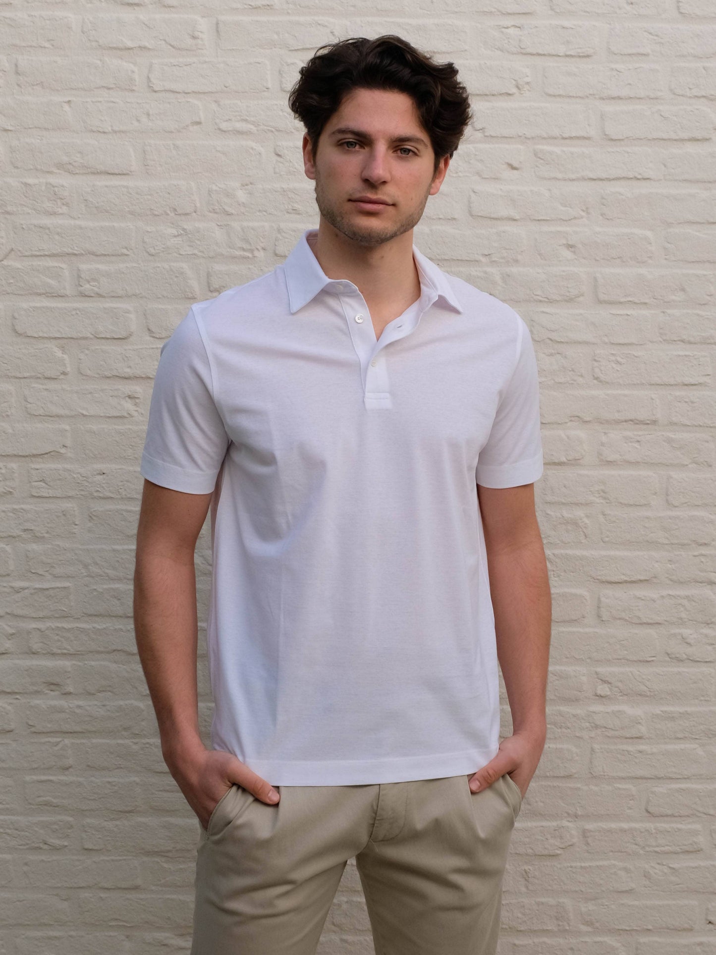 
                  
                    DELLA CIANA - 3 Button Polo Bianco Polo's Della Ciana 
                  
                