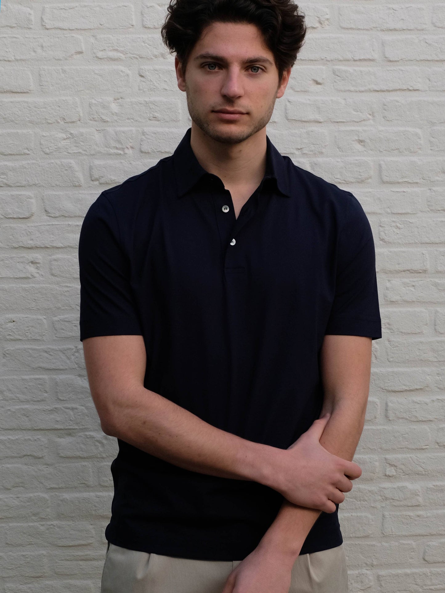 
                  
                    DELLA CIANA - 3 Button Polo Blu Navy Polo's Della Ciana 
                  
                