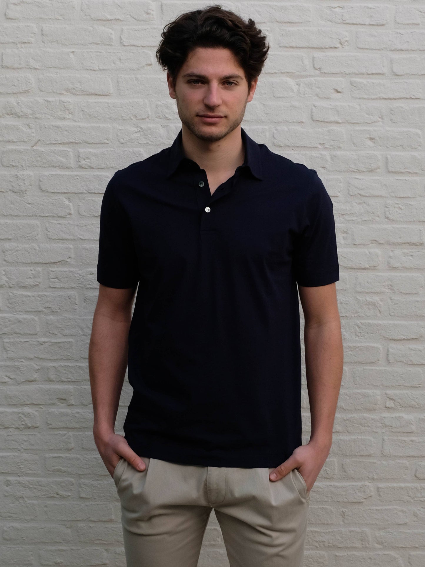 
                  
                    DELLA CIANA - 3 Button Polo Blu Navy Polo's Della Ciana 
                  
                