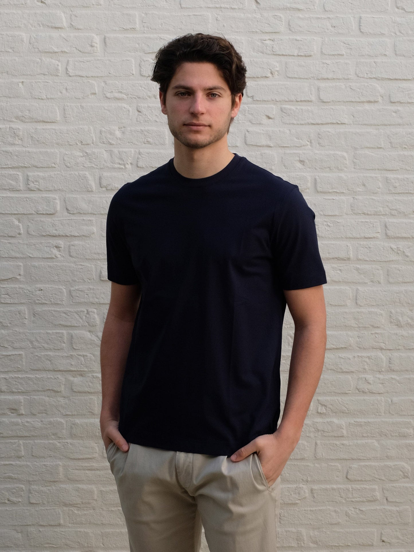 
                  
                    DELLA CIANA - Luxury Basic Cotton T-Shirt Navy T-shirts Della Ciana 
                  
                