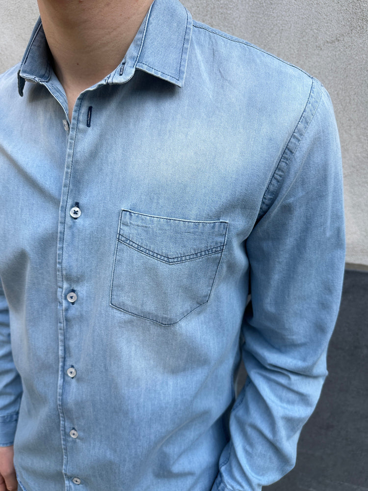 DISTRETTO - Hemd Jeans Light Blue Hemden Distretto 