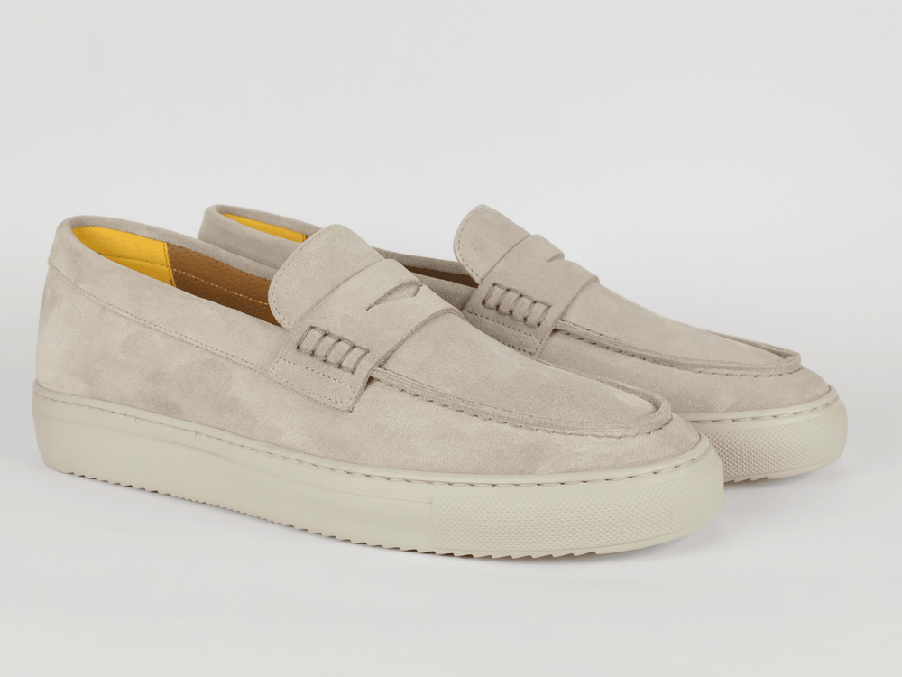 DOUCAL'S - Loafer Suede Beige/Grijs Sneakers Doucal's 