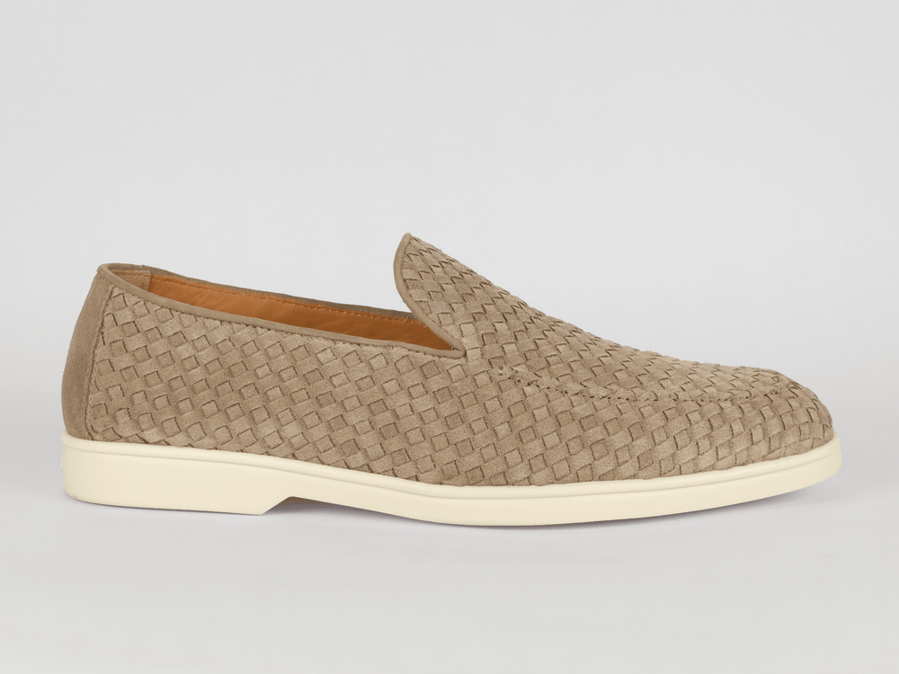 
                  
                    DOUCAL'S - Loafer Suede Tressé Taupe/Beige Sneakers Doucal's 
                  
                