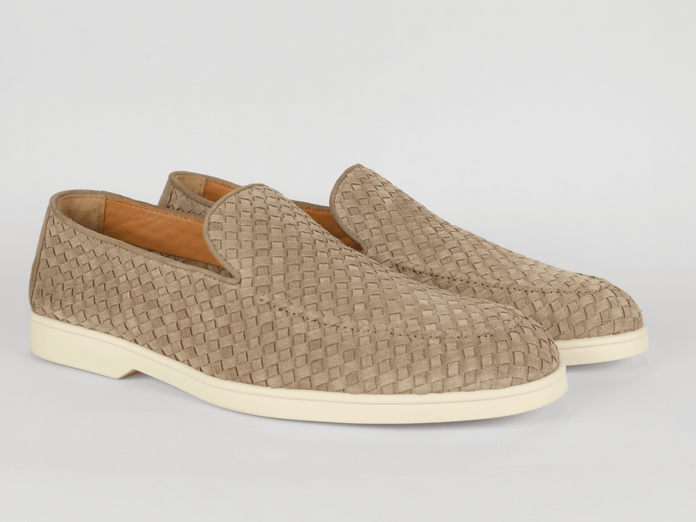 
                  
                    DOUCAL'S - Loafer Suede Tressé Taupe/Beige Sneakers Doucal's 
                  
                