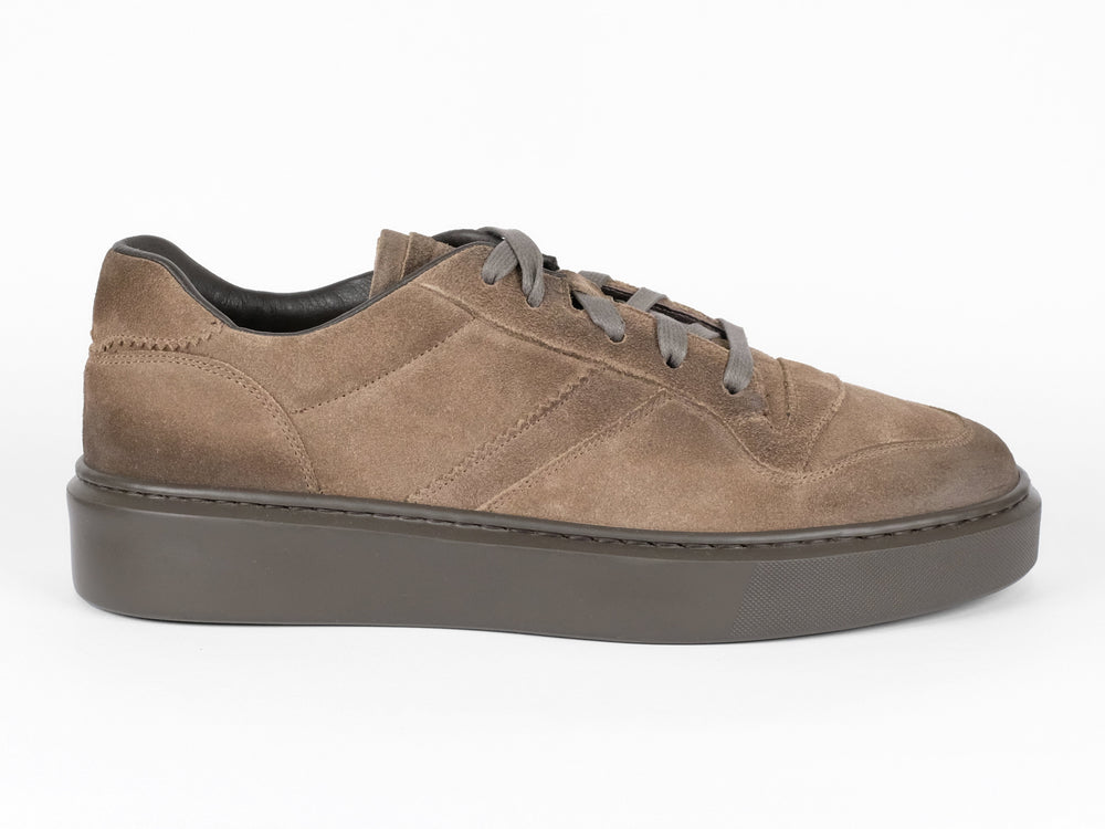 DOUCAL'S - Sneaker Suede Taupe Schoenen Doucal's 