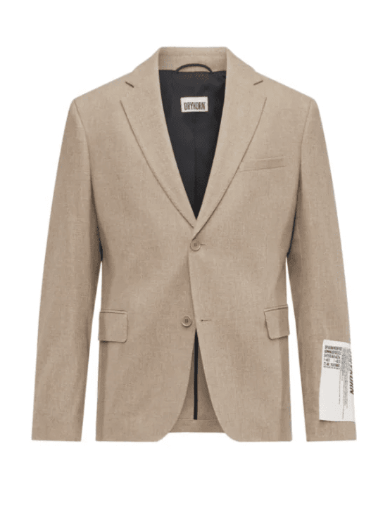 DRYKORN - Blazer Yames Visgraat Beige Blazers & kostuums Drykorn 