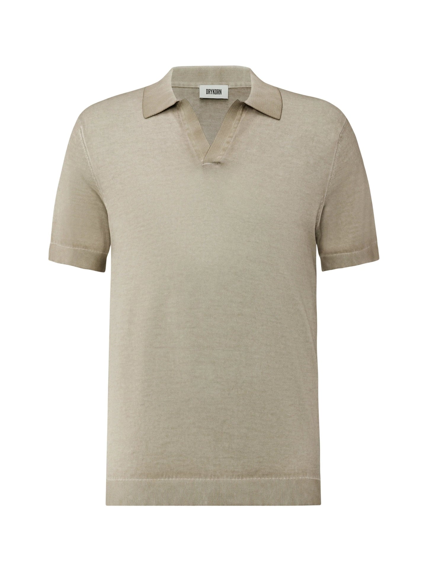 DRYKORN - Braian Polo Washed Beige Polo's Drykorn 