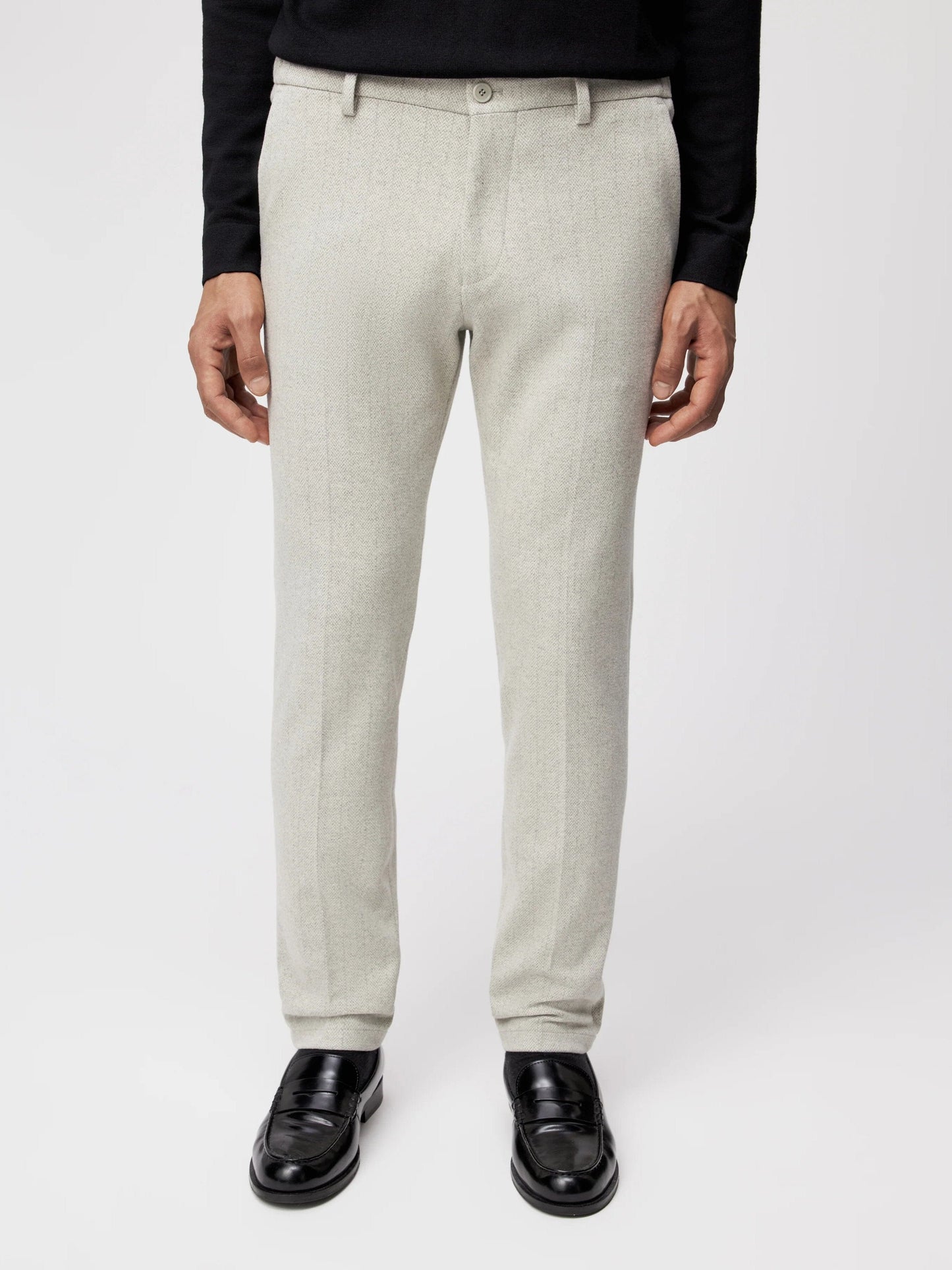 DRYKORN - Broek Ajend Lichtgrijs Broeken Drykorn 