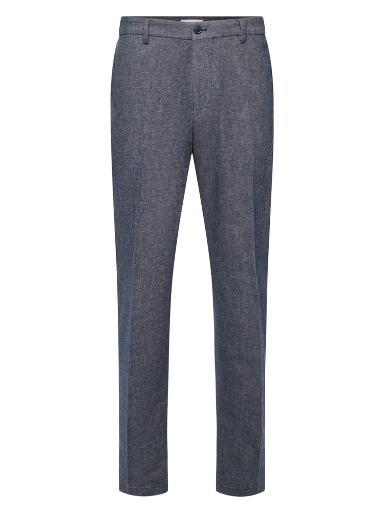 DRYKORN - Broek Ajend_Rglr Blauw Broeken Drykorn 